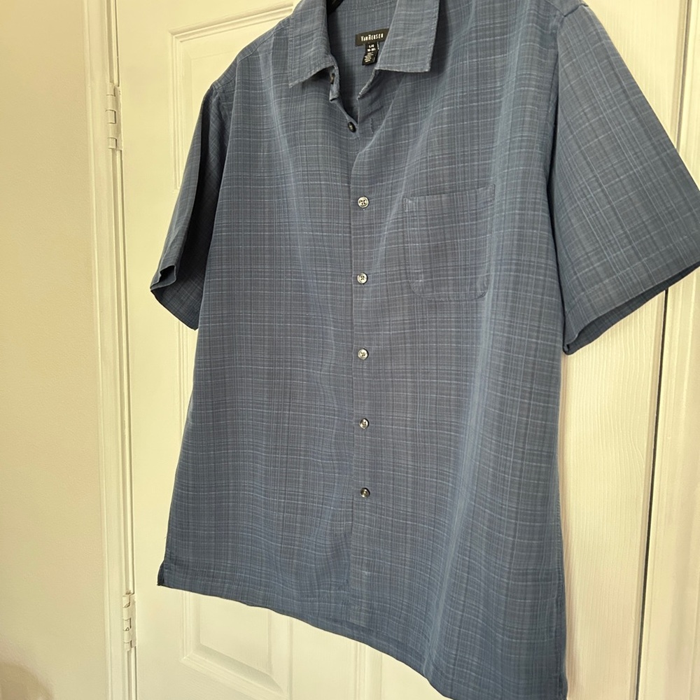 Van Heusen Blue Casual Button Down Shirt
